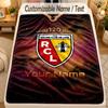 Flannel Blanketracing club de lens Custom Name Text Personalized Soft Warm Throw Blanket Home Decor Gift