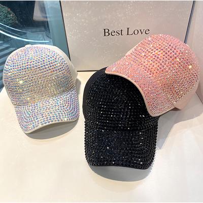 Summer Women's Baseball Cap Spring Autumn Rhinestone Caps Fashion Personality Street Hiphop Hats For Female Visor Snapback