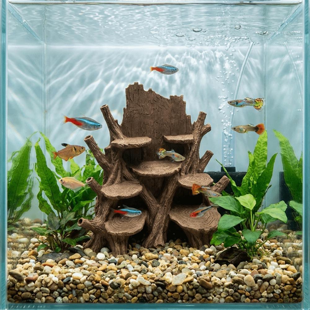 Irregular Fish Shrimp Shelter 3D Printed Shrimp Breeding Cave Aquarium Landscape Decoration
