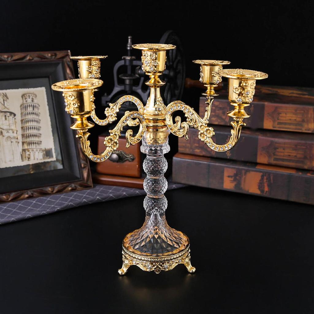 5 Arms Candle Holder Candelabra for Dining And Decorative Use
