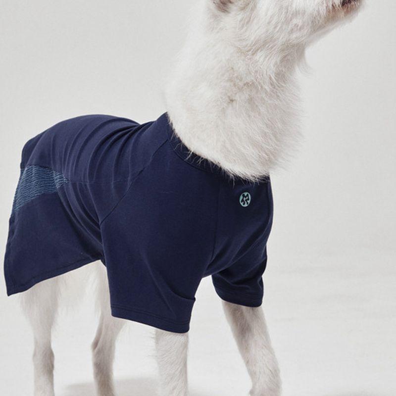 arumaru Pet Shirring Top_Navy