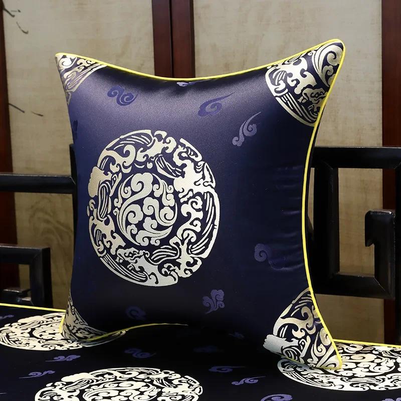 35x50cm/45x45cm Jacquard Plant Bamboo Cushion Cover Chinese Light Luxury Tassels Pillow Covers Decorative Green Black Home Decor
