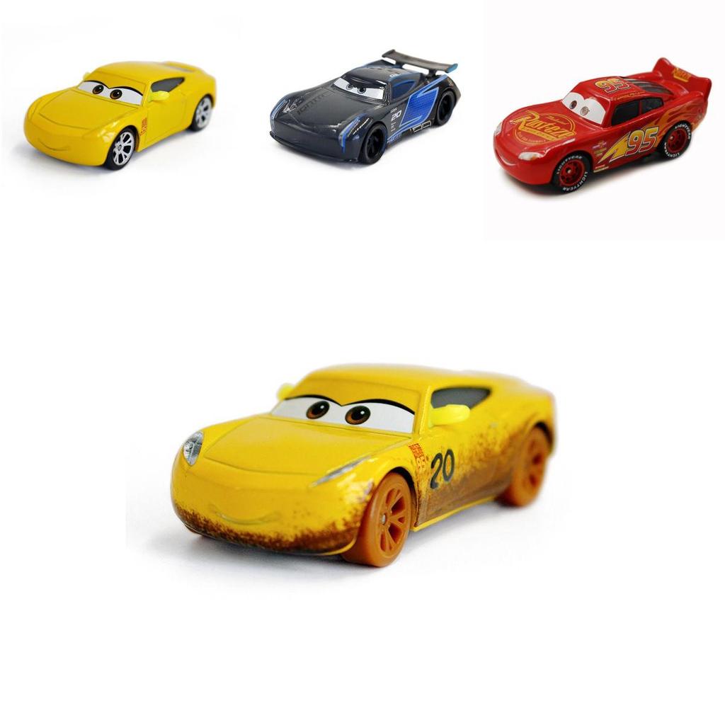 Modellino Dettagliato Auto 3 Campione Saetta McQueen Black Storm Jackson 51 in Lega per Bambini