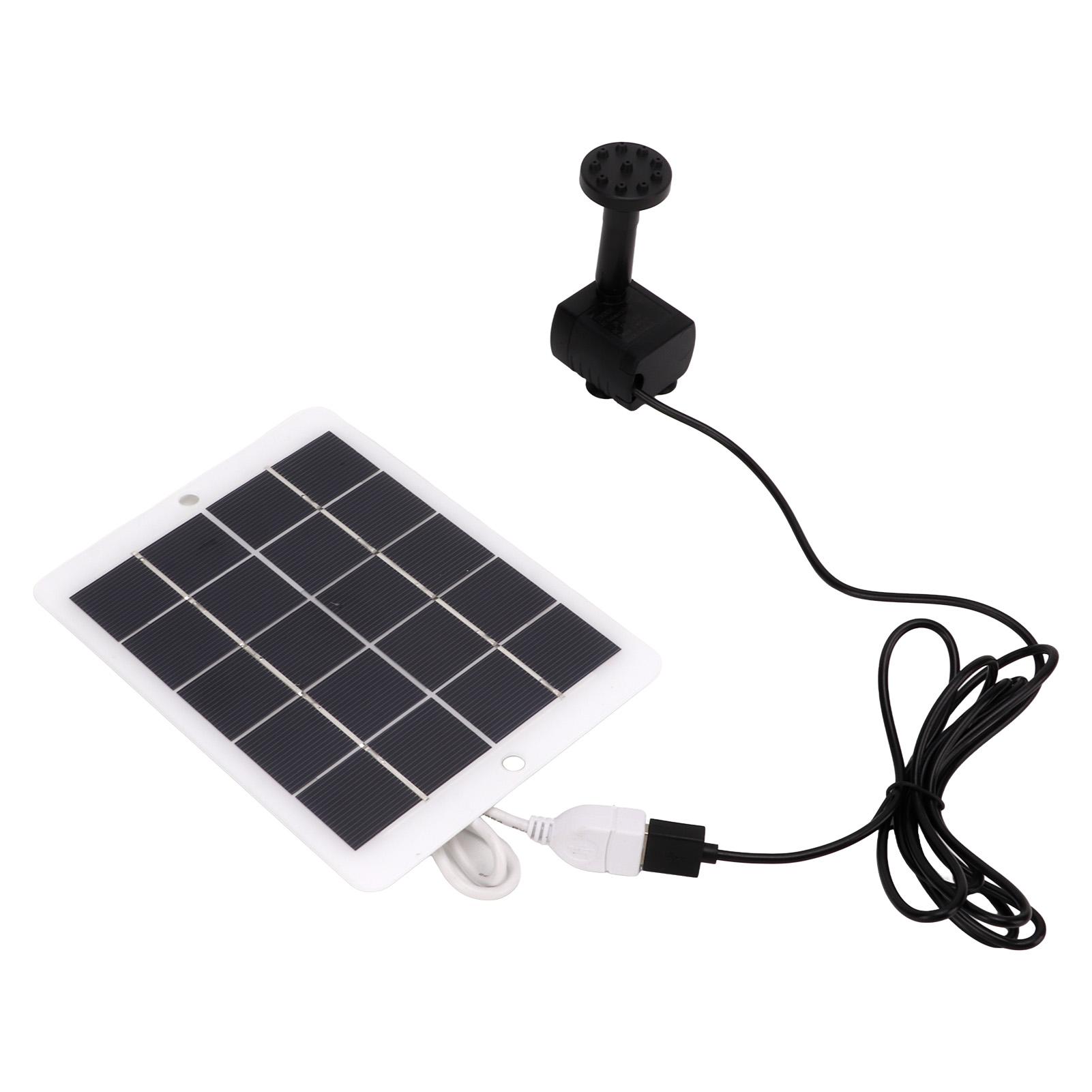 

3W 5V Solar Water Fountain Pump 120L/H Landscape Garden Solar Water Pump for Outdoor Pond