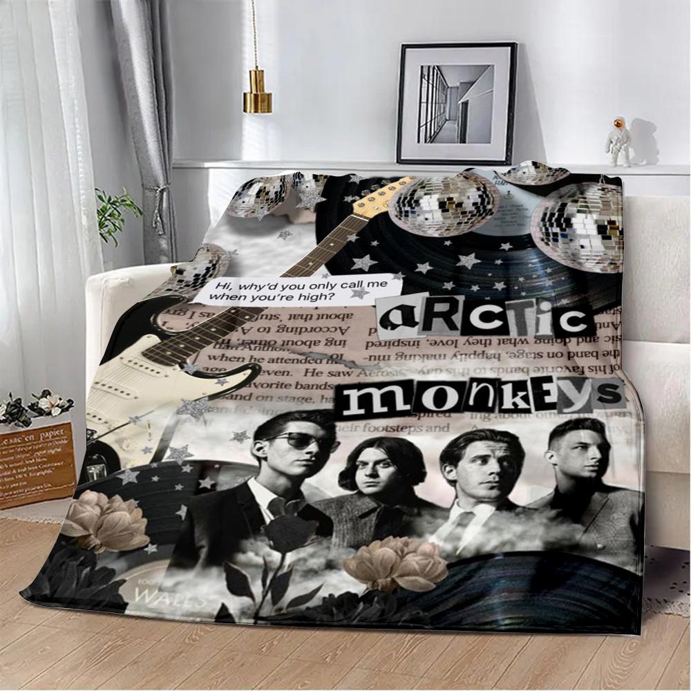 Printed Blanket Picnic Blankets Alex Turner Arctic Monkeys Rock Band Warm Blanket Soft and Comfortable Home Travel Birthday Gift