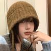 Korean Versatile Bucket Hat Winter  Keep Warm Earmuff Casual Knitted Hat For Women
