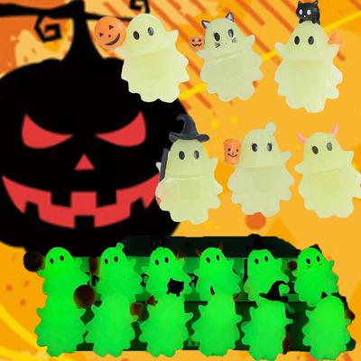 Ghostees Halloween Ghost Phone Charm Mini Surprise Fun Desk Figurine Cute Ghost Box Mystery Buddy for Desktop Accessories