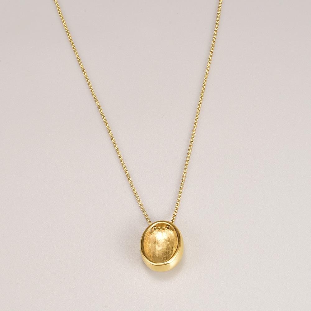L248 Factory water drop geometric ins style individual minimalist light luxury sweater chain necklace available for co