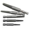 5pcs Damaged Screw Extractor Set 60mm Broken Bolt Remover Tool Hex Shank Drill Bit for Stripped Studs Removal Extraction