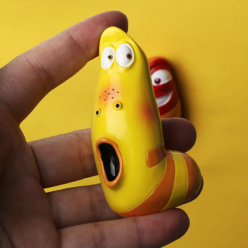 Funny Bug Refrigerator Sticker Stinky Bug Korean Funny Bug Handmade 3D Refrigerator Sticker Magnetic Sticker Cartoon Decorative