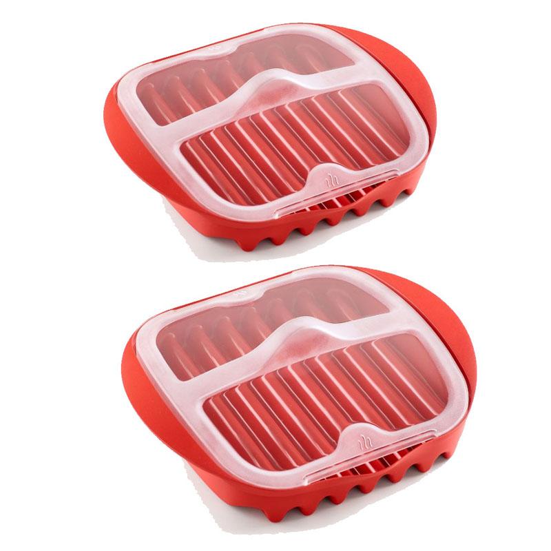 Microwave Bacon Maker Cooker Tray with Splatter Lid BPA-Free Microwave Bacon Grill Pizza Tray Efficient Food Prep Kitchen Tools