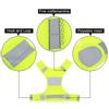 Adjustable High Visibility Reflective Safety Vest Night Running Cycling Security Clothing L