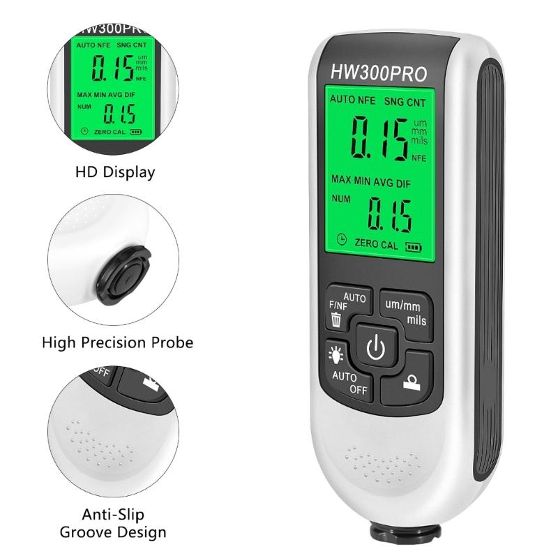 Advanced Automotive Paint Thickness Gauge Depth Meter Measurement Tool With Quick Measure Technology For Metal Surfaces