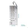 Weld Inspection Gauge Measurement Markings Metal Joining Seam Brushed Silver