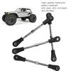 Ongwan RC Steering Rod, 4-Piece RC Steering Tie Rod Adjustable Rear Upper Linkage Rod for 110 RC Off-Road Cars