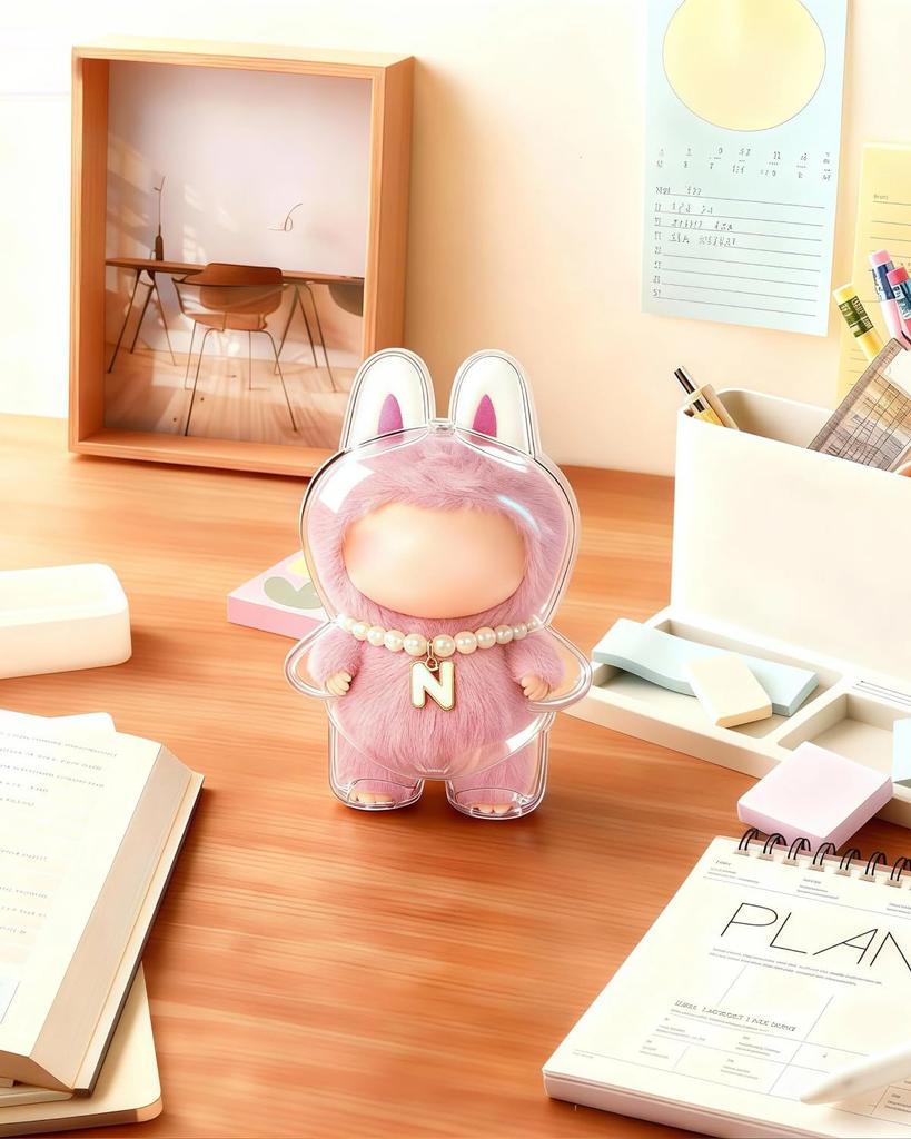 Collana con Perle Alfabeto Iniziale [N] per Labubu 4.0 Mini Labubu PIN per Amore Bambola Peluche Compatibile Accessorio Bambola (Bambola non inclusa)