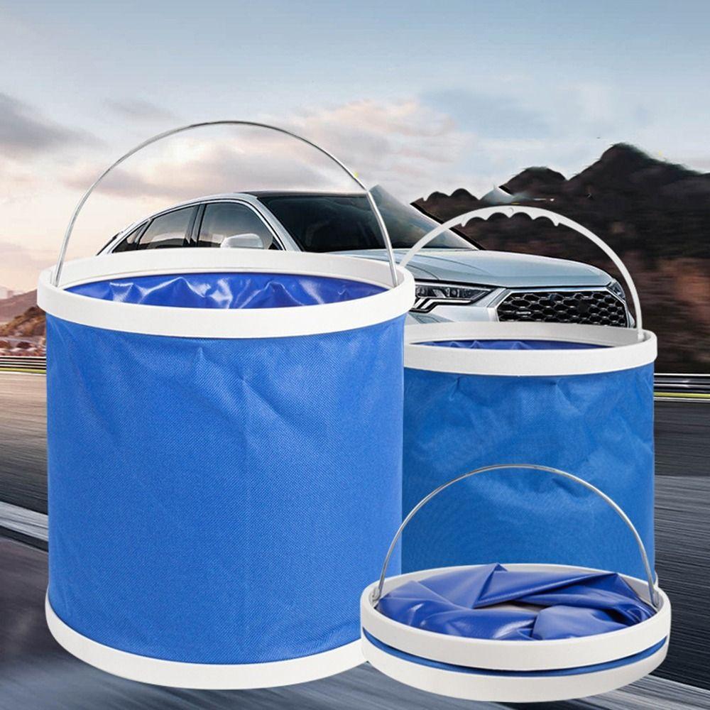 Oxford Cloth Car Folding Bucket Space Saving Water Sprinkling Bucket Folding Water Bucket  Fishing