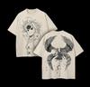 Meliodas Grafik T-Shirt Anime Die Sieben Todsünden Vintage Gewaschenes Oversized T-Shirt Herren Damen Kleidung Polyester Kurzarm T-Shirts