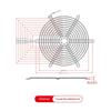 1Pcs Durable Metal Cooling Fan Grill Protective 40-220mm Fans Grid Mesh Cover for Computer Fan