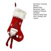 Christmas Stocking Snowflake Santa Claus Decor Non-Woven Fabrics Xmas Stocking Festive Embroidery Decoration