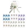 6 Stück Realistischer Seidenblumen-Anstecker Hohe Simulation Seidenrosen-Ansteckblume für Bühnenauftritte und Hochzeitsfeiern