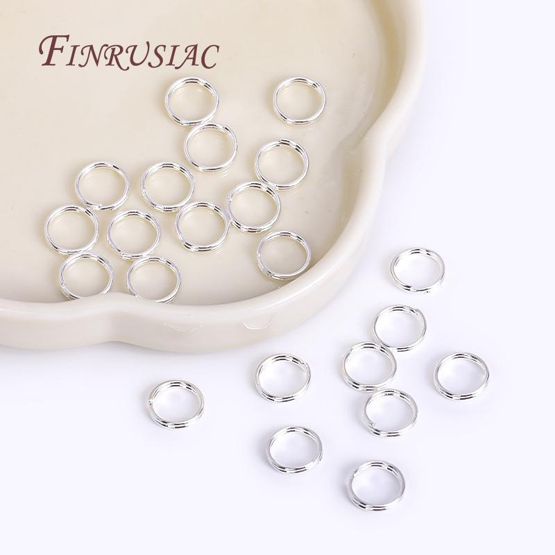 100Pcs/lot Wholesale 18K Gold Plated Open Jump Ring, Brass Double Loops Split Rings Connectors For DIY Key Chain Jewelry Making