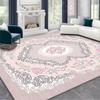 Tappeto Antiscivolo di Alta Gamma per Soggiorno Europeo Rosa Morbido Decorazione per la Casa Tappeto per Comodino in Camera da Letto Facile da Pulire Tappetino per Pavimento del Bagno Morbido