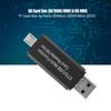 OTg USB Multifunction Card Reader Writer for Micro Sd SD TF PC&Smart Mobile Phones (Black)