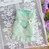 Summer mesh breathable dog cat clothes vest skirt princess style bear pet clothing
