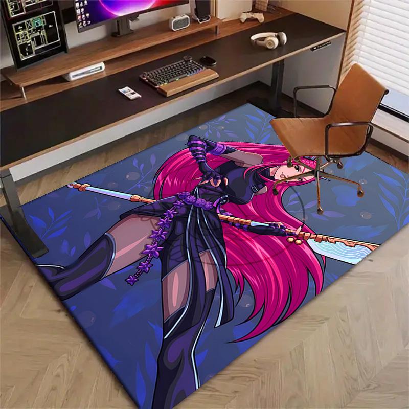 1pc KPop Demon Hunters MIRA2 Design Printed Area Rug Carpet for Bedroom Living Room Home Decor Rugs Mat Non Slip Mat Rug for Bedside