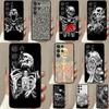 Gothic Fashion Skull Case For Samsung Galaxy S23 S21 S22 Ultra S8 S9 S10 Note 10 Plus Note 20 Ultra S20 FE Cover