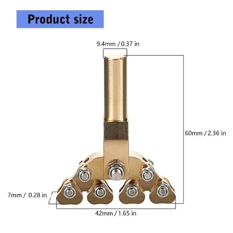 Professional Guitar Fret Repair Tool Brass Texture Guitar Maintenance Tool Suitable for Woodworking Equipment Use