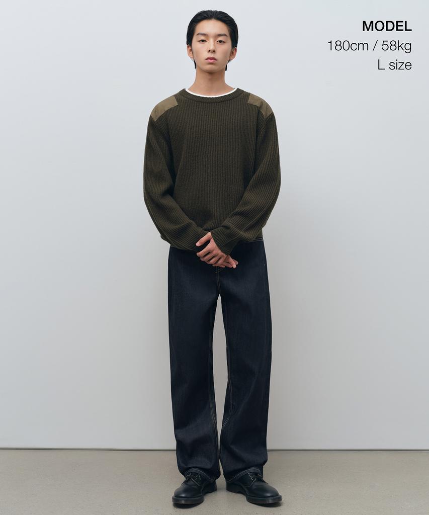 MUSINSA STANDARD Ribbed Commando Knit [Khaki]