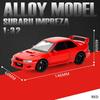 1/32 Subaru Impreza WRX STI Alloy Sports Car Model Diecasts Metal Racing Vehicles Car Model Simulation Sound Light Kids Toy Gift