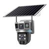 VTS02 Solar-Powered 4G Dual-Lens Surveillance Camera with Tri-Screen V380 System