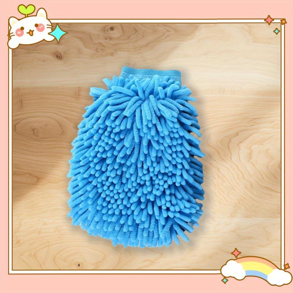 Motorcycle Cleaning Gloves Suitable for Automotive Detailing, Motorcycle Maintenance, Household Plush (Double-Sided)