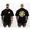 Summer Thavage Muscular Men CBUM Short Sleeve T Shirt CBUM Gym High Quality Pure Cotton Shirt CBUM US Size Oversized Tshirt