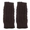 Women Winter Warm Fashion Knitted Arm Fingerless Gloves Outdoor Soft Touchscreen Mittens