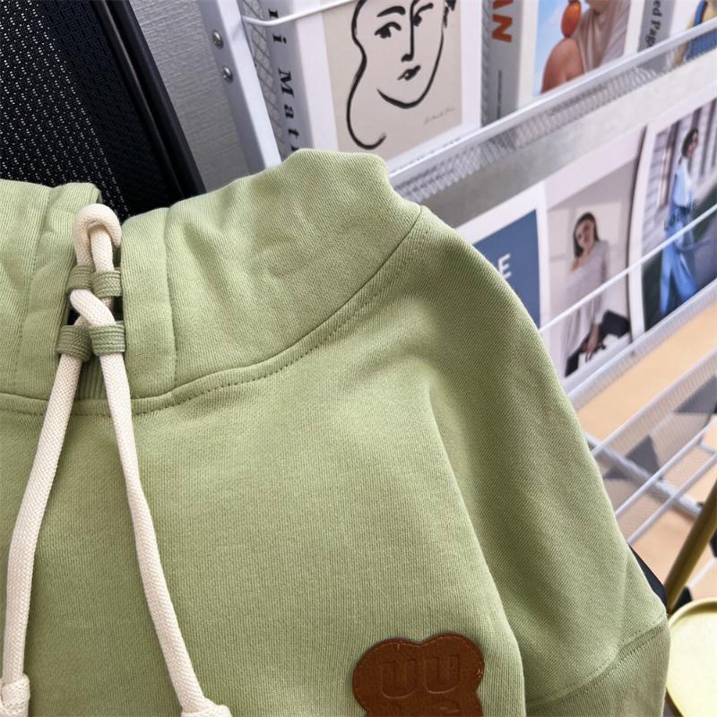 Spring Autumn Loose Hooded Hoodies Female Casual Solid Color All-Matched Pullovers Korean Style Drop Sleeve Sweatshirts