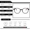 New Unisex Retro Fashion Ultra Light Rubber Titanium Glasses Frame Women'S And Men'S Round Frame Small Frame Glasses