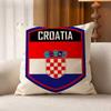 CCroatia FFlag Cotton Linen Square Pillow Covers Home Decor Gifts