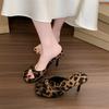 New Popular Designer Style Party Dress Women Slippers Shoes Butterfly-knot Summer Open Toe High Heel Ladies Slides Shoes