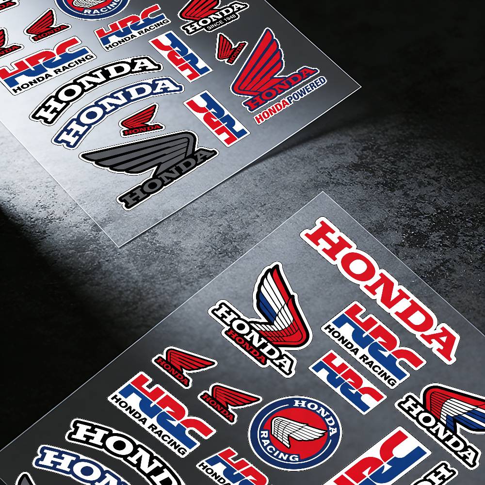 For Honda Waterproof Reflective Motorbike Stickers Easy Peel Removable Decals for Motorcycle Car