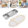 Portable Snack Container 304 Stainless Steel Sealed 2 Compartment Food Storage Container for Travel Camping Picnic
