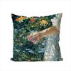 Summer Pool Oil Art Pillow Case For Car Sofa Decorative Home Double-sided Print Plush Square Throw Pillow Cushion Cover
