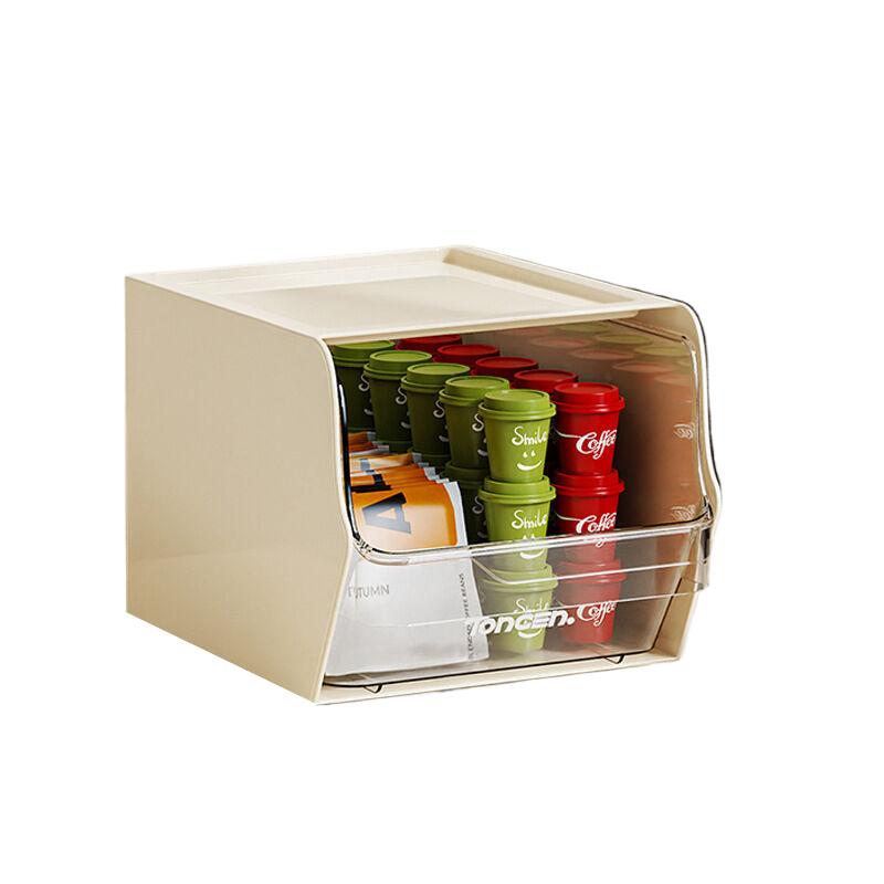 

Інс Коробка для зберігання кавових капсул Креативний органайзер для кавових та чайних пакетиків Настільний органайзер для дрібниць Полиця для зберігання канцелярського приладдя та косметики білий