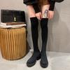 Fashion Elegant Heeled Platform Round Toe Women's Thigh High Boots Spring Autumn Chic Elastic Ladies Sock Above Over The Knee Shoes Sale