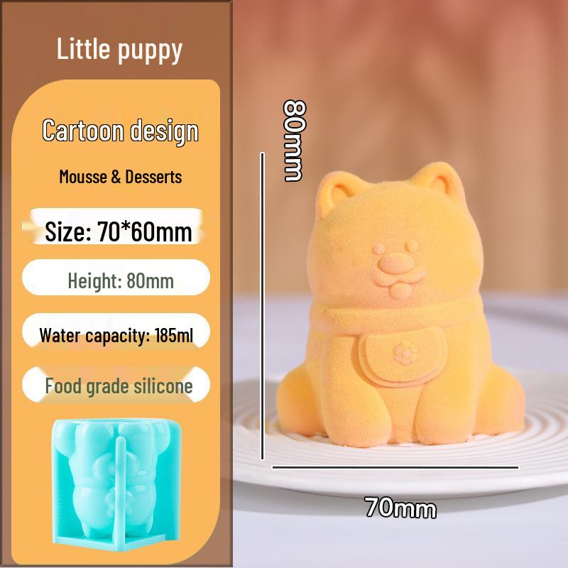 In-Stock Silicone Sheep Mousse Mold - 3D Cartoon, Food-Grade, Cute & Creative Design