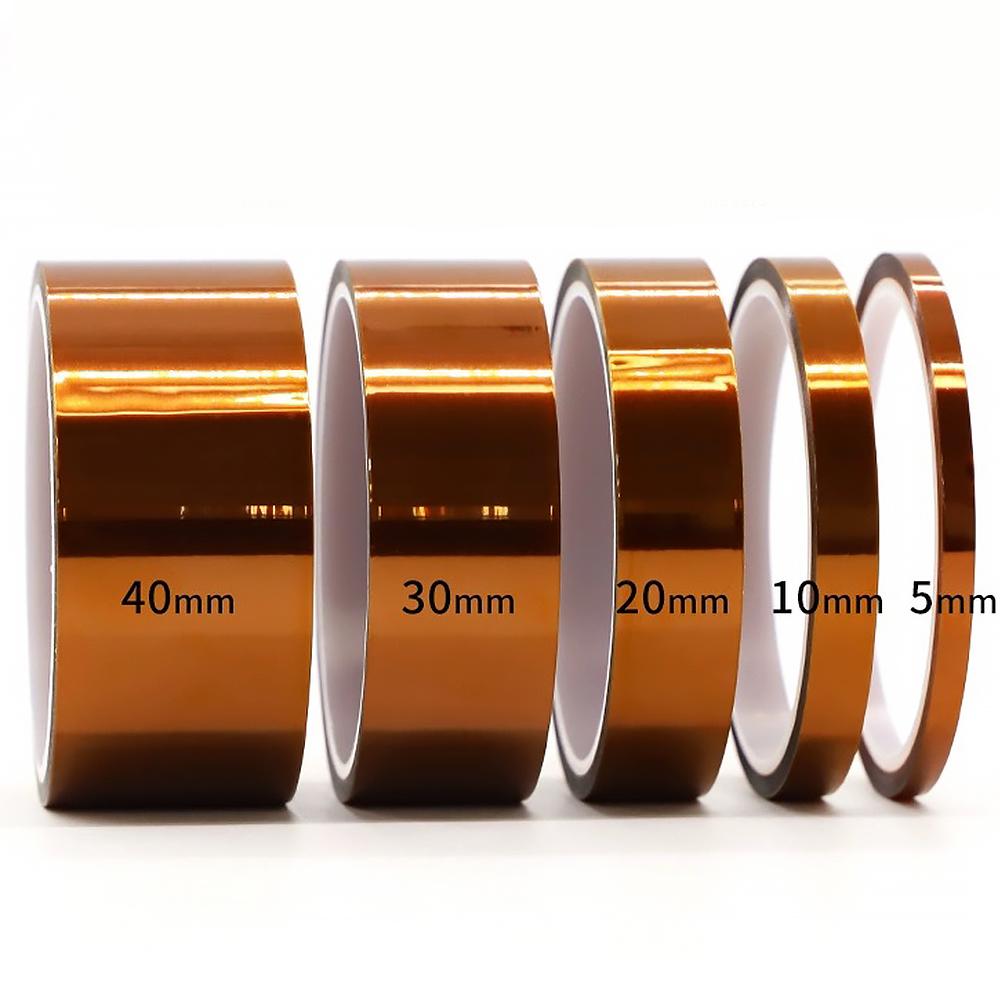 Gold Finger High Temp Heat Resistant Tapes Polyimide Adhesive Battery Wire Insulation Antistatic Circuit Board Protection Tape