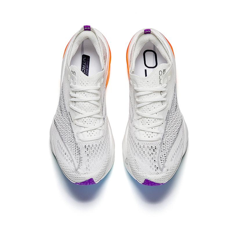 Anta C202 6.0 Pro Fashion Comfortable Non-Slip Breathable Low-Top Casual Running Shoes Women sneaker White Silver 122445571-8